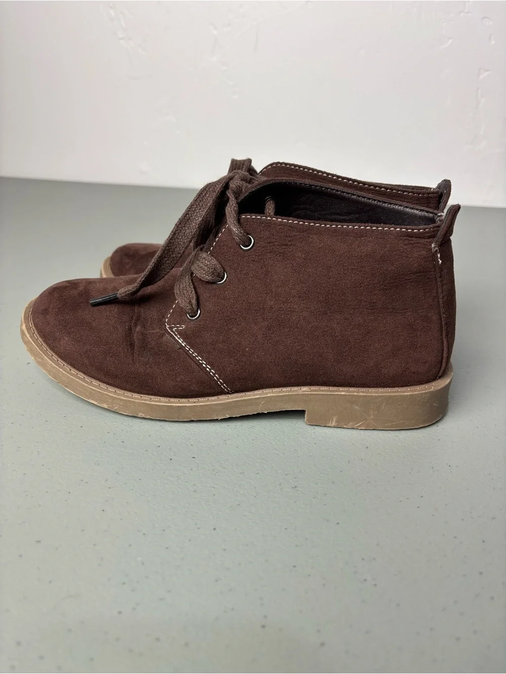 Joseph Allen Boys Brown Chukka Boot Lace Up Dressy Size 2